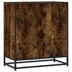 vidaXL Buffet chêne fumé 68x35x76 cm bois d'ingénierie