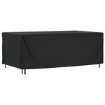 vidaXL Housse de salon de jardin noir 240x140x90 cm imperméable 420D