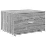 vidaXL Bureau Sonoma gris 131 5 x 50 x 106 5 cm Bois d'ingénierie