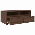 vidaXL Meuble TV Chêne brun 100 x 48 x 43 cm Bois d'ingénierie