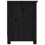 vidaXL Meuble TV Noir 103x36 5x52 cm Bois de pin massif