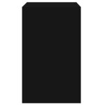 vidaXL Armoire à chaussures noir 60x42x69 cm bois d'ingénierie