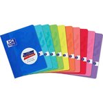 Cahier piqué 170 x 220 mm 96 pages 90g Seyès Couverture Carte Aléatoire OXFORD