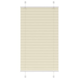 vidaXL Store plissé crème 80x150 cm largeur du tissu 79 4 cm polyester