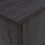 vidaXL Meuble TV Noir 110x35x48 cm Bois de pin massif