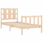 vidaXL Cadre de lit sans matelas bois de pin massif