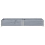 vidaXL Jardinière gris 150x100 cm bois de pin massif