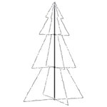 vidaXL Arbre de Noël cône 240 LED d'intérieur/d'extérieur 118x180 cm