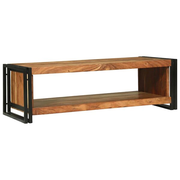 vidaXL Table basse Marron 120 x 50 x 38 cm Bois d'acacia massif