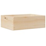vidaXL Boîte en bois avec poignées 40x30x13 cm bois de pin massif