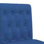 vidaXL Chaises de bar lot de 2 bois massif d'hévéa et tissu