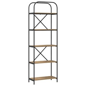 vidaXL Étagère chêne artisanal 60 x 30 x 183 cm Bois d'ingénierie