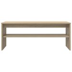 vidaXL Meuble TV Chêne Sonoma 100 x 35 x 40 cm Bois d'ingénierie