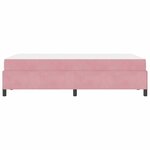 vidaXL Cadre de lit avec matelas Rose et blanc 120 x 200 cm Velours