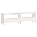 vidaXL Banc d'entrée blanc 160x28x45 cm bois de pin massif
