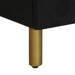 vidaXL Buffet noir 60x33x75 cm bois d'ingénierie