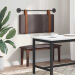 vidaXL Tête de lit suspendue Marron foncé PU antique