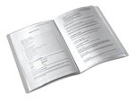 Reliure protège-documents style 20 pochettes finition blanc brossé leitz