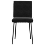 vidaXL Chaises à manger lot de 6 noir velours