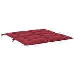 vidaXL Coussin de banc de jardin rouge bordeaux tissu oxford