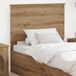 vidaXL Tête de lit Chêne artisanal 80 cm Bois d'ingénierie