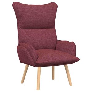 vidaXL fauteuil Bordeaux 69 x 74 x 93 cm Tissu et Contreplaqué