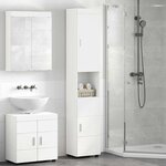 vidaXL Cabinet de salle de bain TULUM Blanc 37 x 31.5 x 203 cm