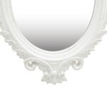 vidaXL Miroir mural style château 56x76 cm Blanc