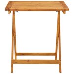 vidaXL Ensemble de bistro 3 Pièces beige polypropylène et bois massif