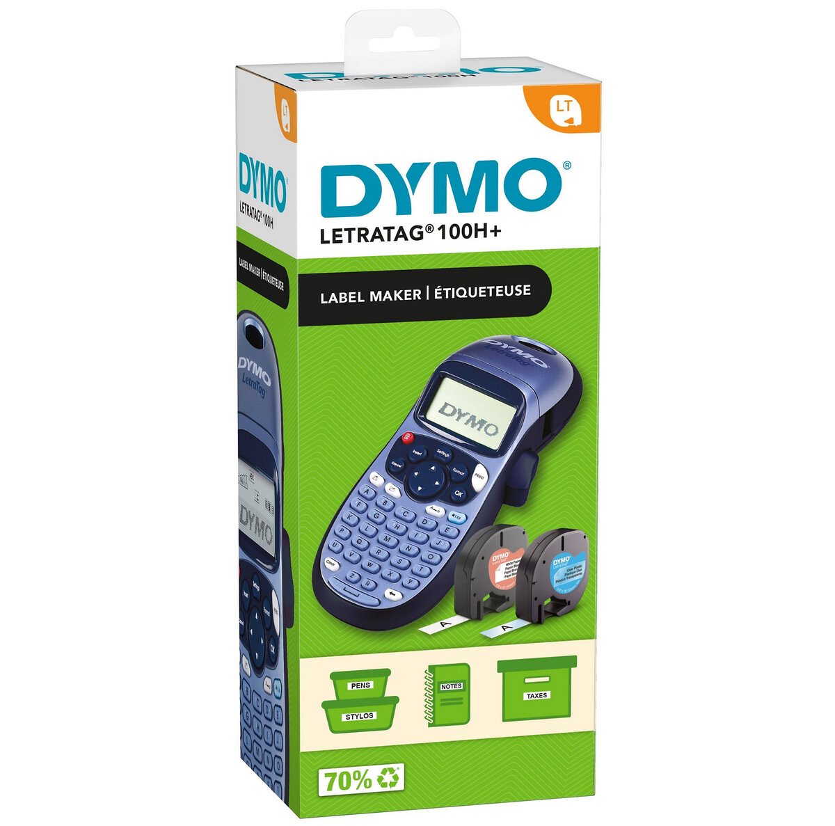 Etiqueteuse DYMO Letratag PLUS - LT-100H 12mm (SANS 4 piles LR06