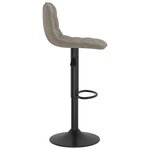 vidaXL Tabourets de bar lot de 2 gris clair velours