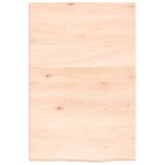 vidaXL Étagère de vasque murale acier et bois de chêne massif