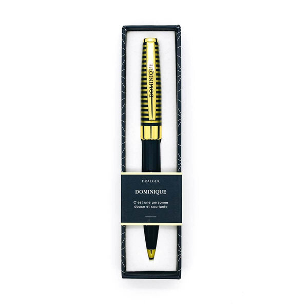 Stylo personnalisé prénom de femme au choix - Pastel Chic - Dominique - Draeger