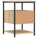vidaXL Table de chevet chêne sonoma 40x42x56 cm bois d'ingénierie