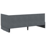 vidaXL Cadre de lit d'angle Gris foncé 90 x 190 cm Velours