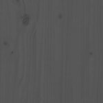 vidaXL Cadre de lit Gris 180x200 cm Bois de pin massif Super King