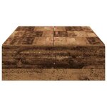 vidaXL Cadre de lit avec rangement Bois Ancien 70 x 190 cm