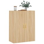 vidaXL Armoire murale chêne sonoma 69 5x34x90 cm