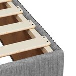 vidaXL Cadre de lit sans matelas gris clair 140x200 cm tissu