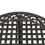 vidaXL Ensemble manger de jardin 5 Pièces bronze aluminium coulé