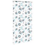 vidaXL Store enrouleur de douche avec cassette largeur du tissu 126 cm