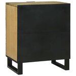 vidaXL Table de chevet 50x33x60 cm – Bois de manguier massif