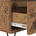 vidaXL Buffet Bois Ancien 40 x 35 x 70 cm Bois d'ingénierie et fer