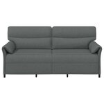 vidaXL Canapé 100  polyester  cadre en métal  MDF  Contreplaqué