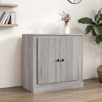 vidaXL Buffet sonoma gris 70x35 5x67 5 cm bois d'ingénierie
