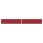 vidaXL Auvent latéral rétractable Rouge 160x1200 cm