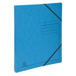 Classeur 2 Anneaux 15mm Carte Lustrée Imprimée - A4 - Turquoise - X 10 - Exacompta