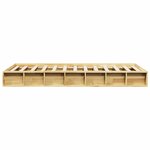 vidaXL Cadre de lit sans matelas 90x190 cm bois massif de chêne