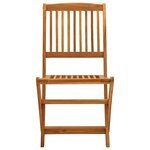 vidaXL Ensemble de salle à manger de jardin 5 Pièces bois d'acacia solide