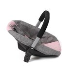 Bayer Chic 2000 712-15 - Siège auto pour poupée avec adaptateur - Gris-rose
